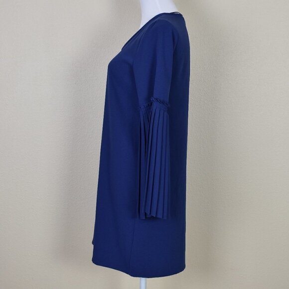Tahari Pleated Bell Sleeve Dress NEW - Picture 4 of 8
